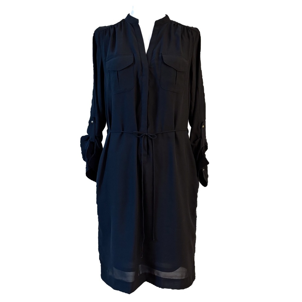 H&M Dress Black Long Sleeve with Pockets 6